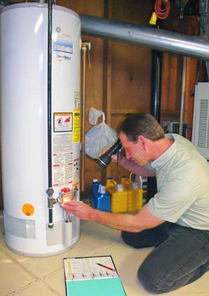 Water heater inspection